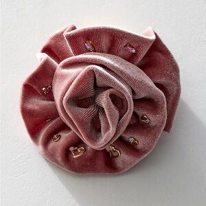 NWT Free people Rosette Stud Pack Velvet Pink earrings